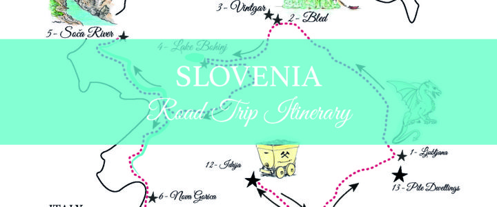 Inspiration for a Road Trip in Slovenia - Road Trip map itinerary - Learn more on Road Trips around the World